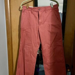 NWT Wide-Leg High-Rise Cropped Chino size 8 in dusty cedar